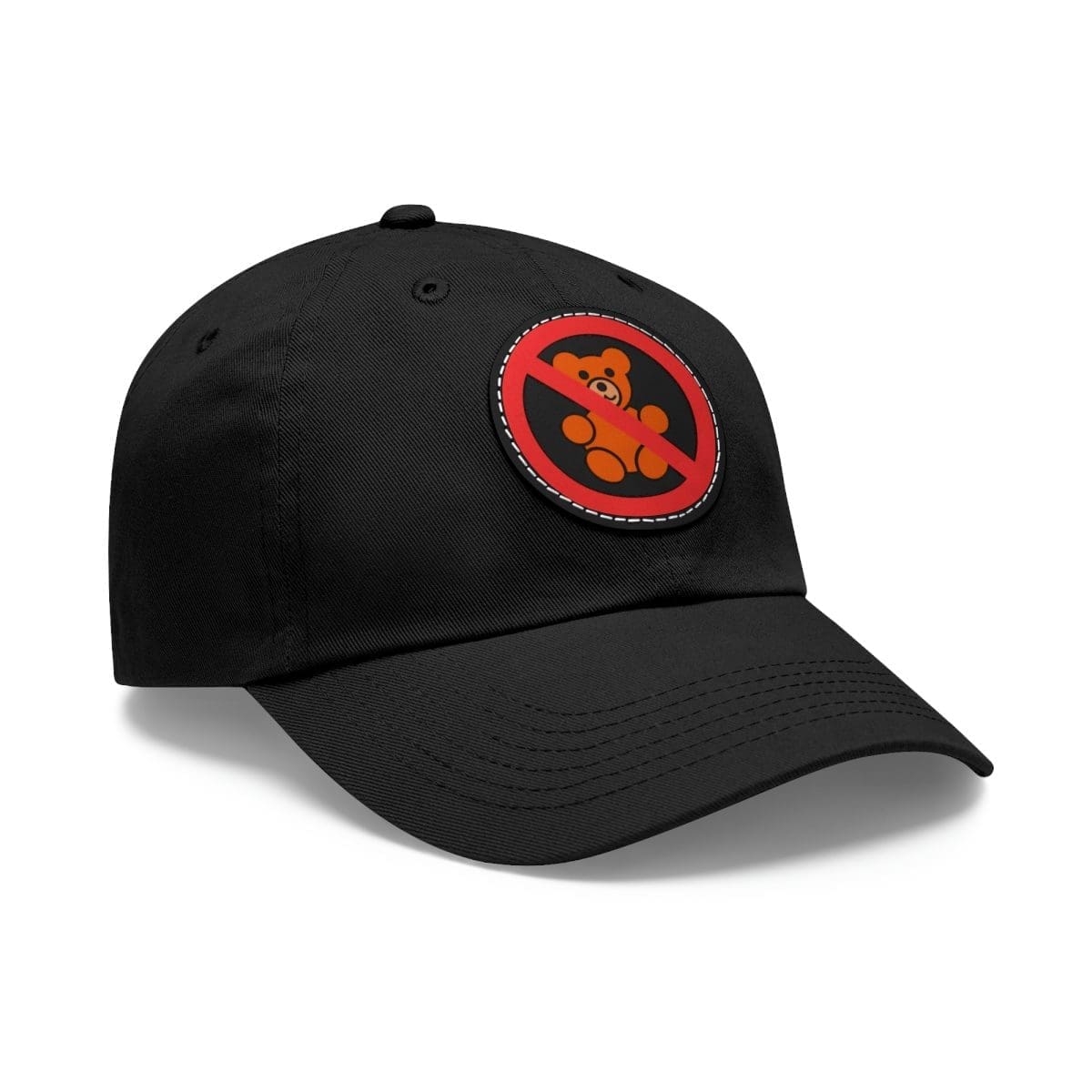 Dad Hat with Leather Patch (Round) - Image 2