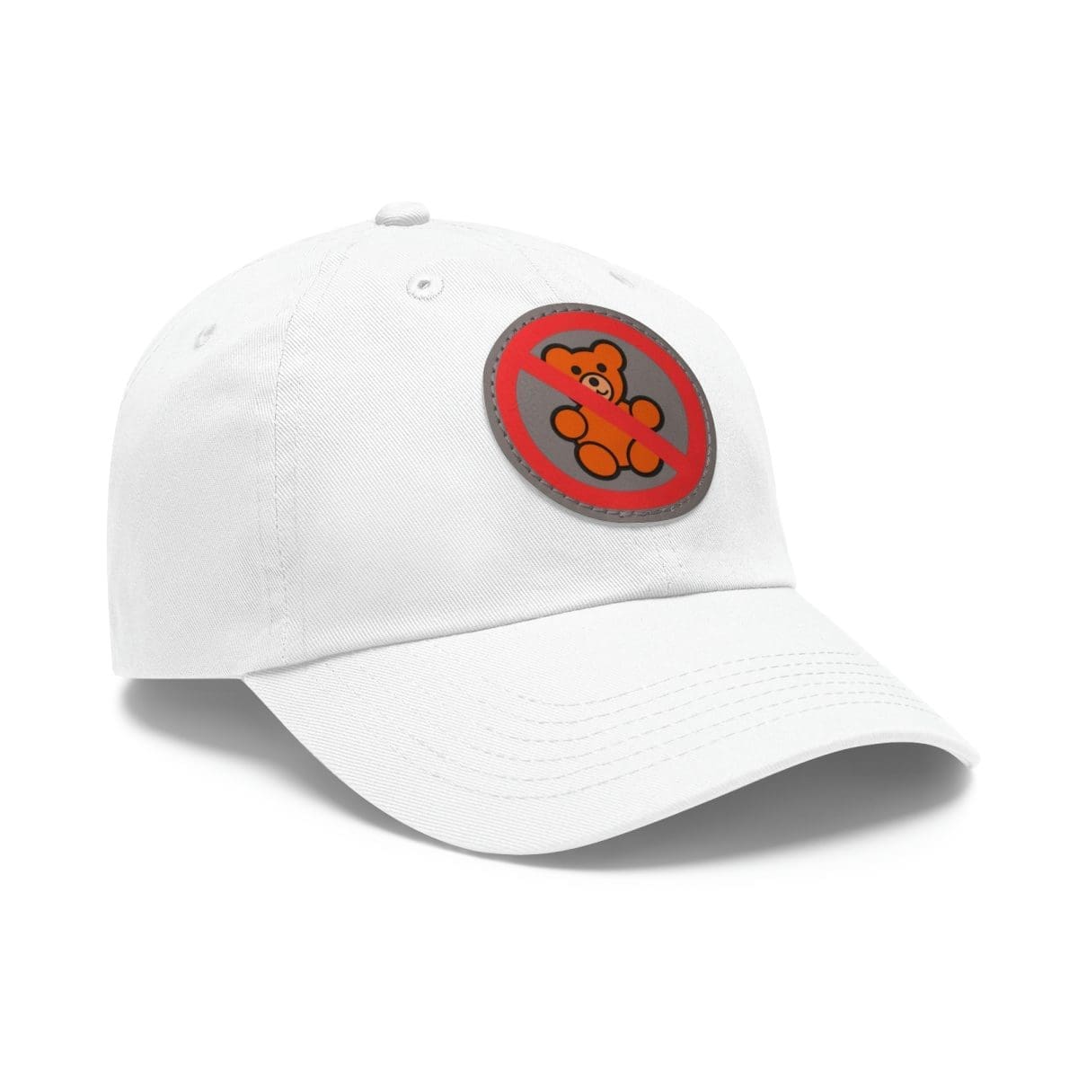 Dad Hat with Leather Patch (Round) - Image 9