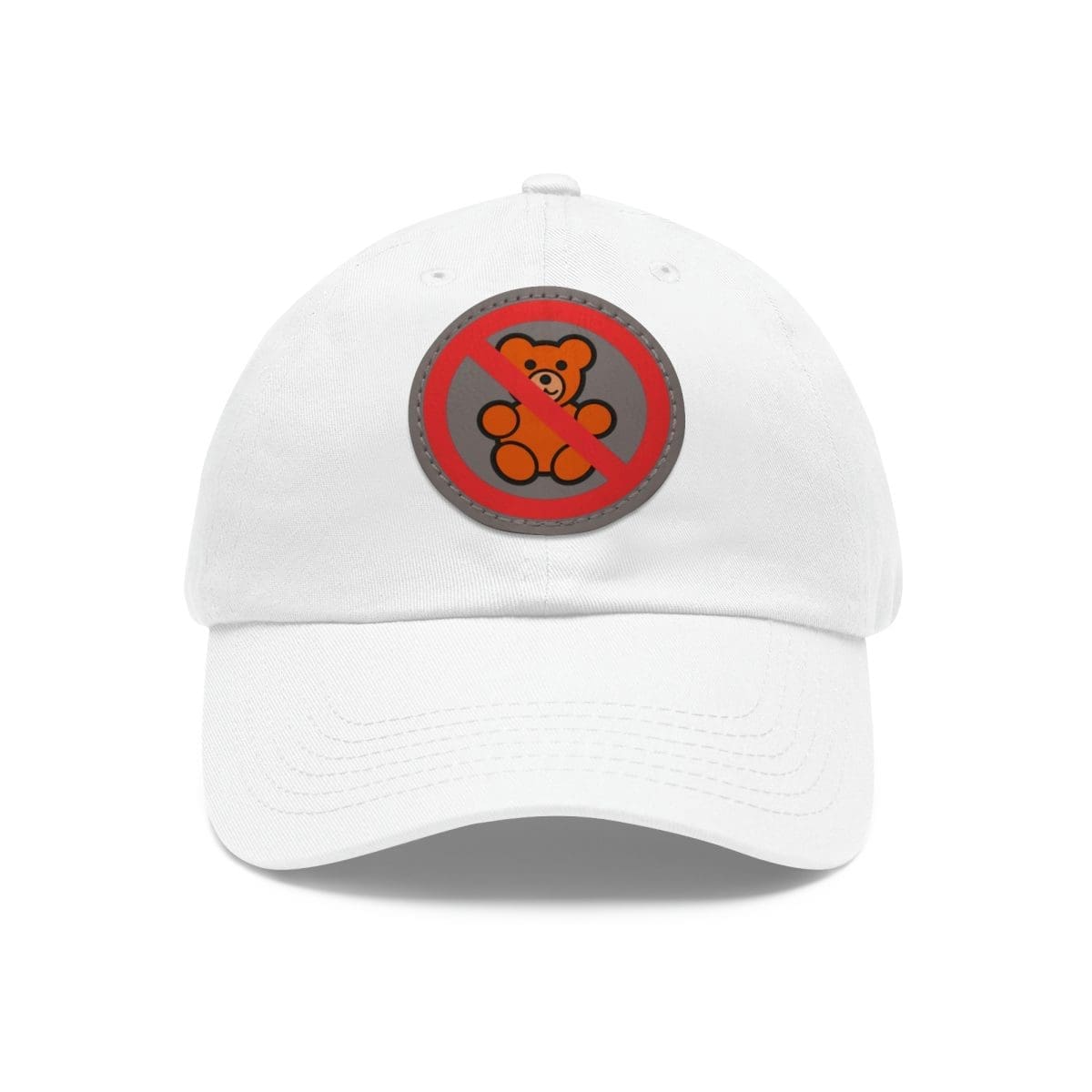 Dad Hat with Leather Patch (Round) - Image 8